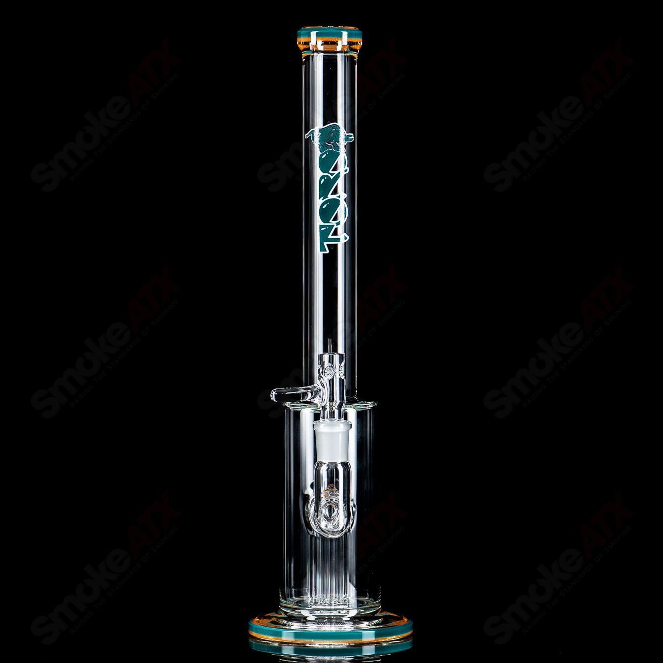 2 14mm Mini Tree w Color Accent Toro Glass - Smoke ATX