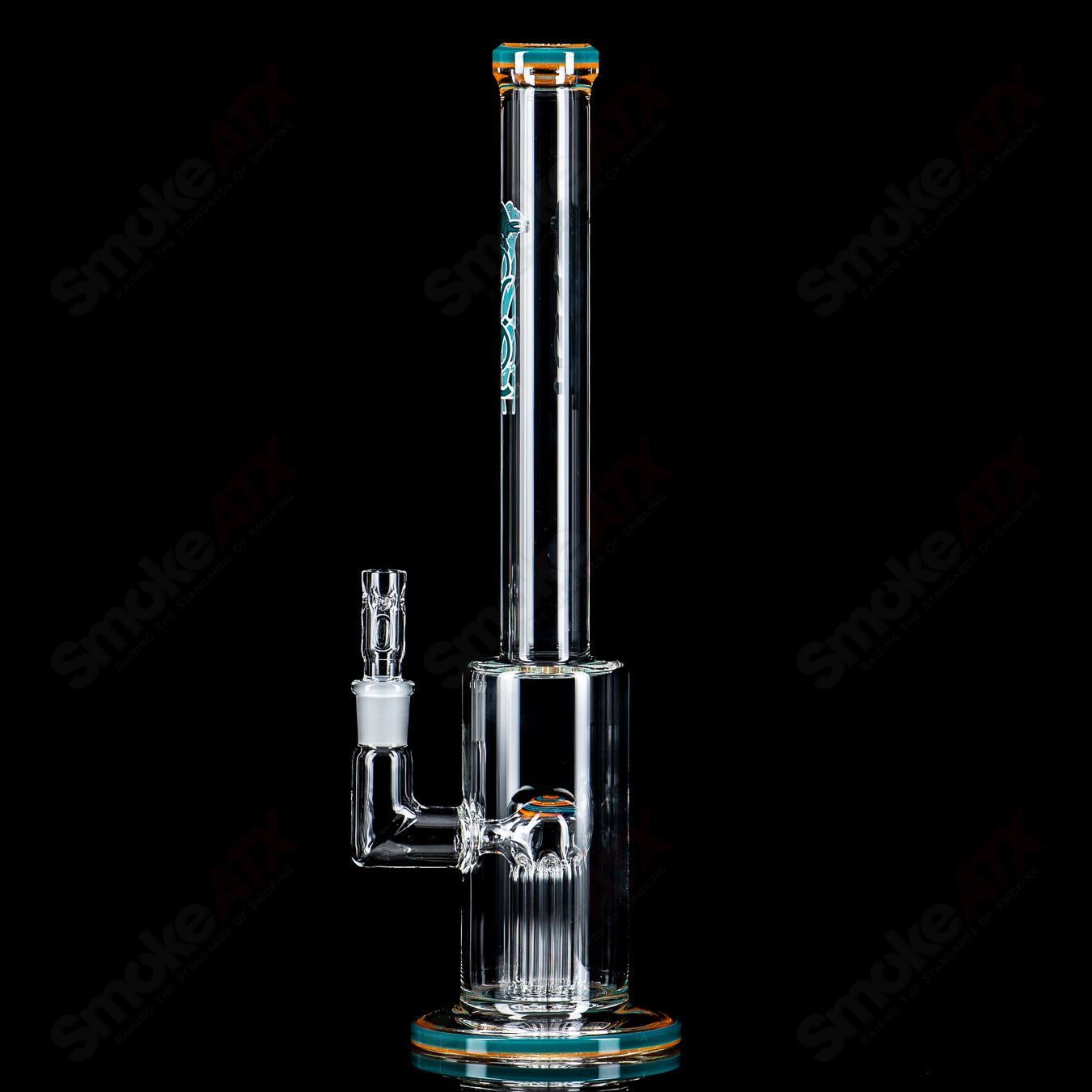 2 14mm Mini Tree w Color Accent Toro Glass - Smoke ATX