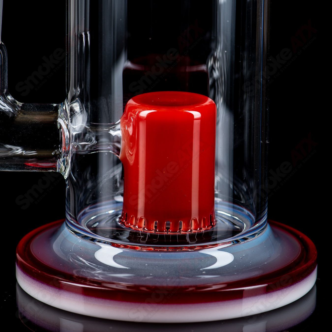 Toro Glass 14mm single froth concentrate rig with clear glass design, featuring a compact, cylindrical shape and a removable mouthpiece.