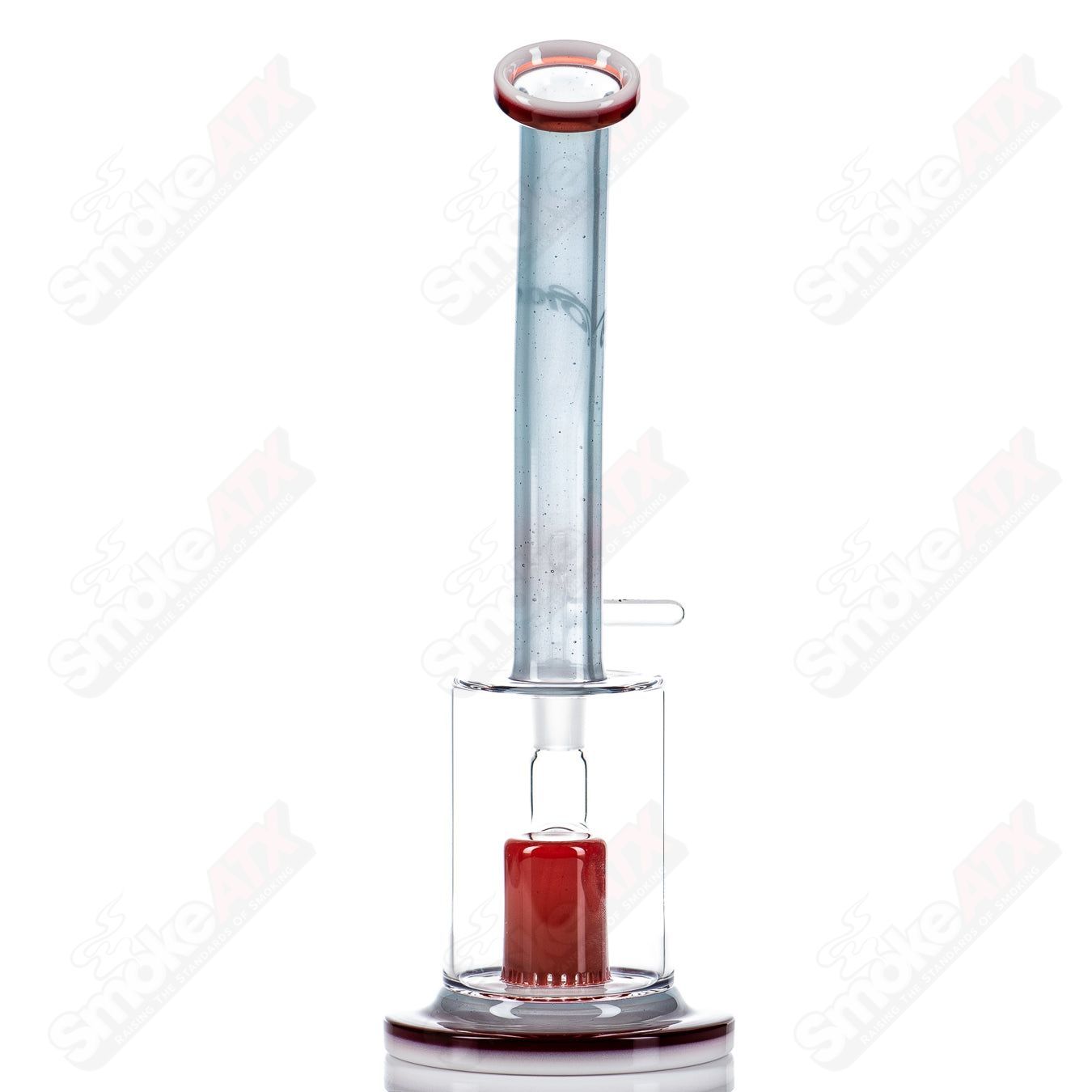 Toro Glass 14mm single froth concentrate rig with clear glass and intricate design for smooth dabbing experience.
