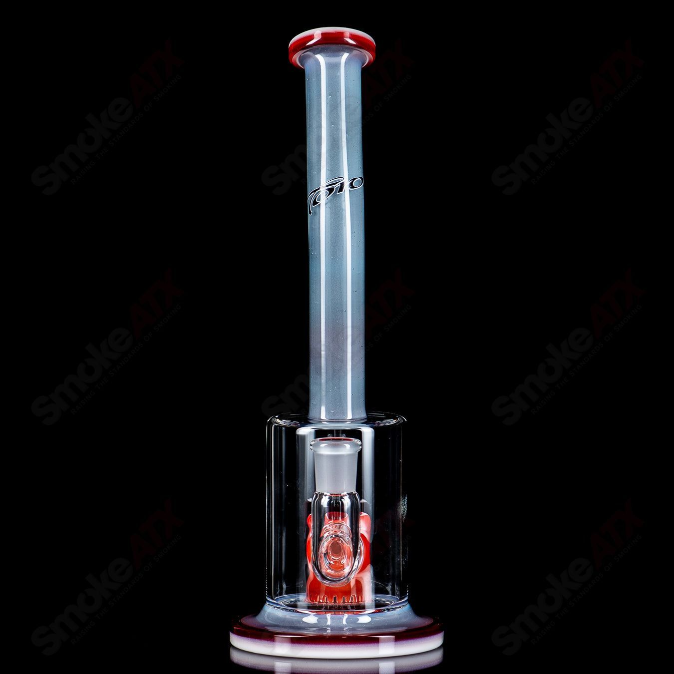 Toro Glass 14mm Single Froth concentrate rig with clear glass and intricate froth design for dabbing.