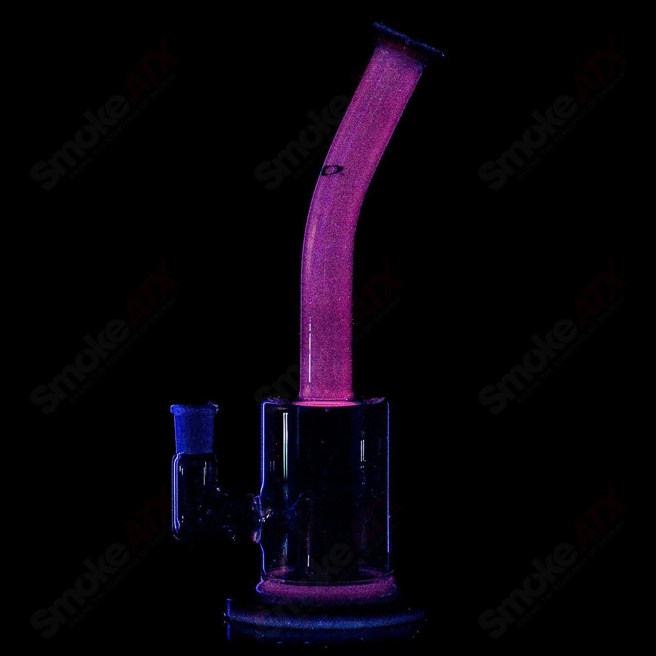 Toro Glass 14mm single froth concentrate rig featuring clear glass design with intricate details and sturdy base.