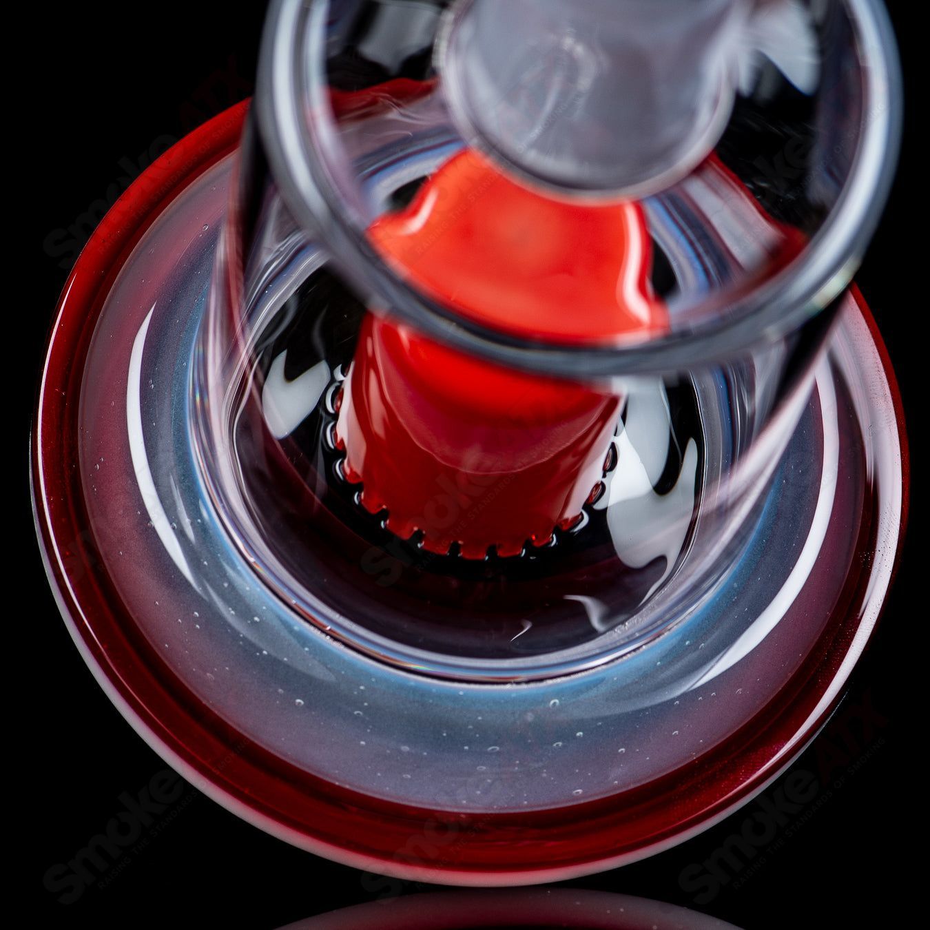 Toro Glass 14mm Single Froth concentrate rig with clear glass and intricate design, perfect for dabbing concentrates.