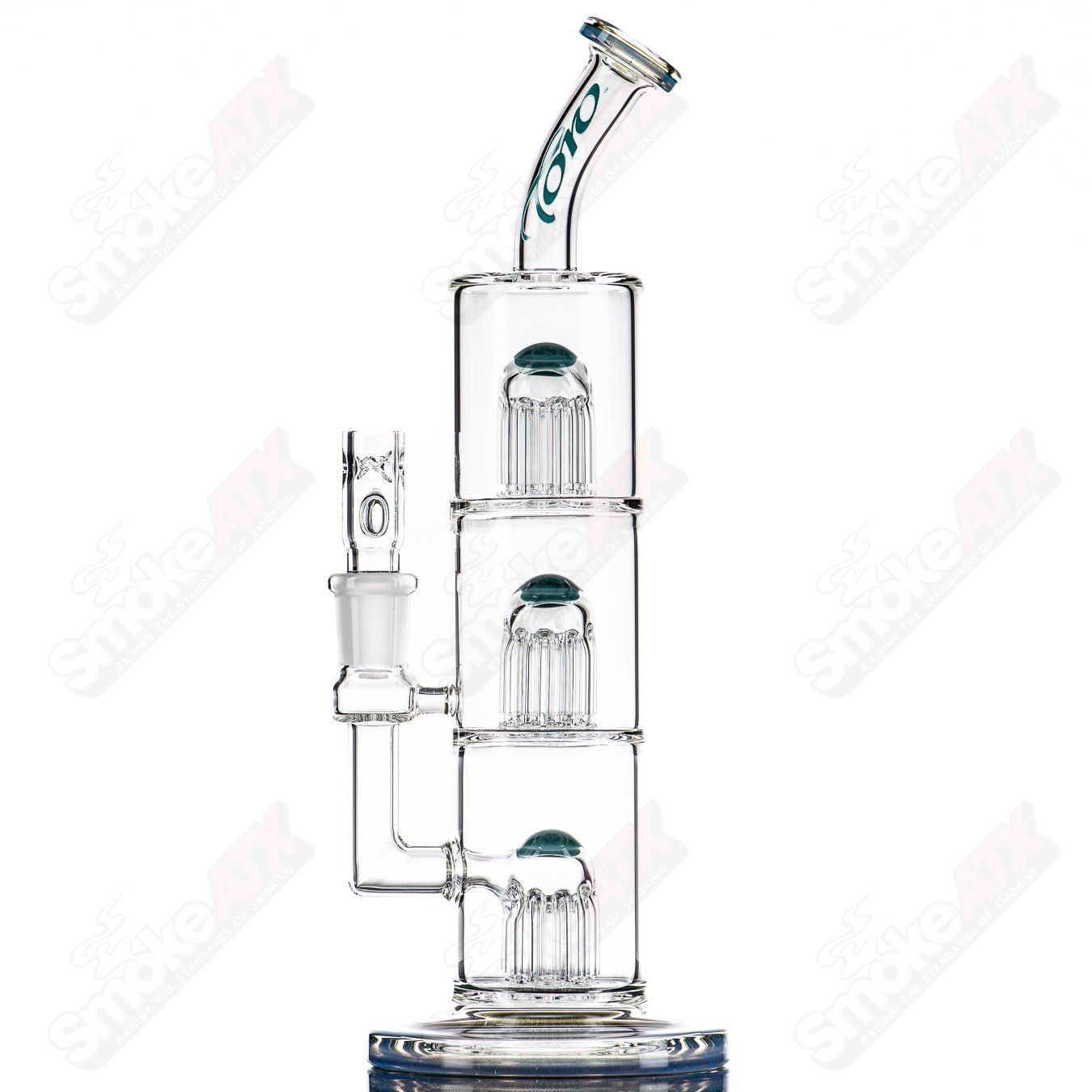 2 14mm Triple Macro by Toro Glass - Smoke ATX