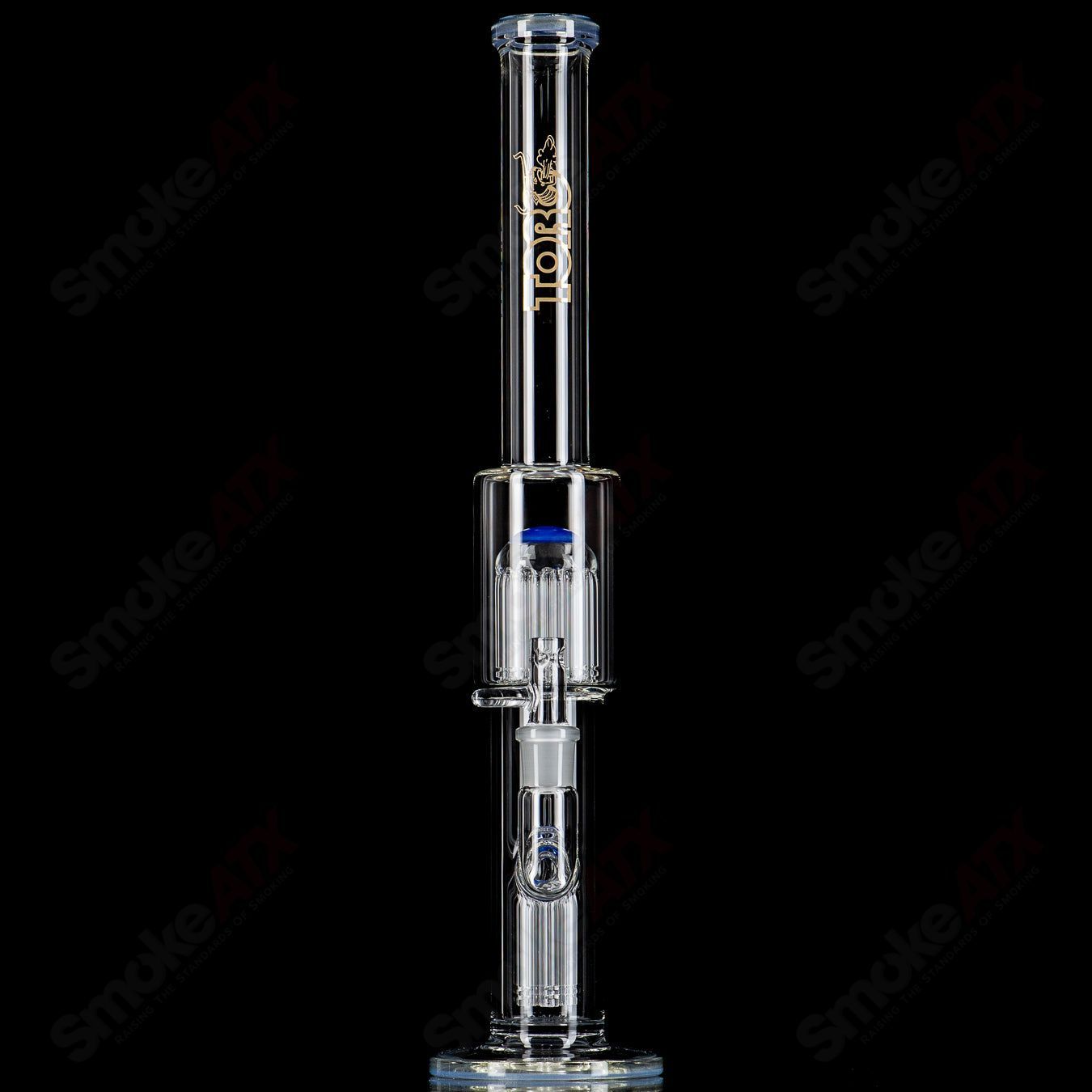 2 18mm 7/13 Arm Perc w/ Color Caps Toro Glass - Smoke ATX