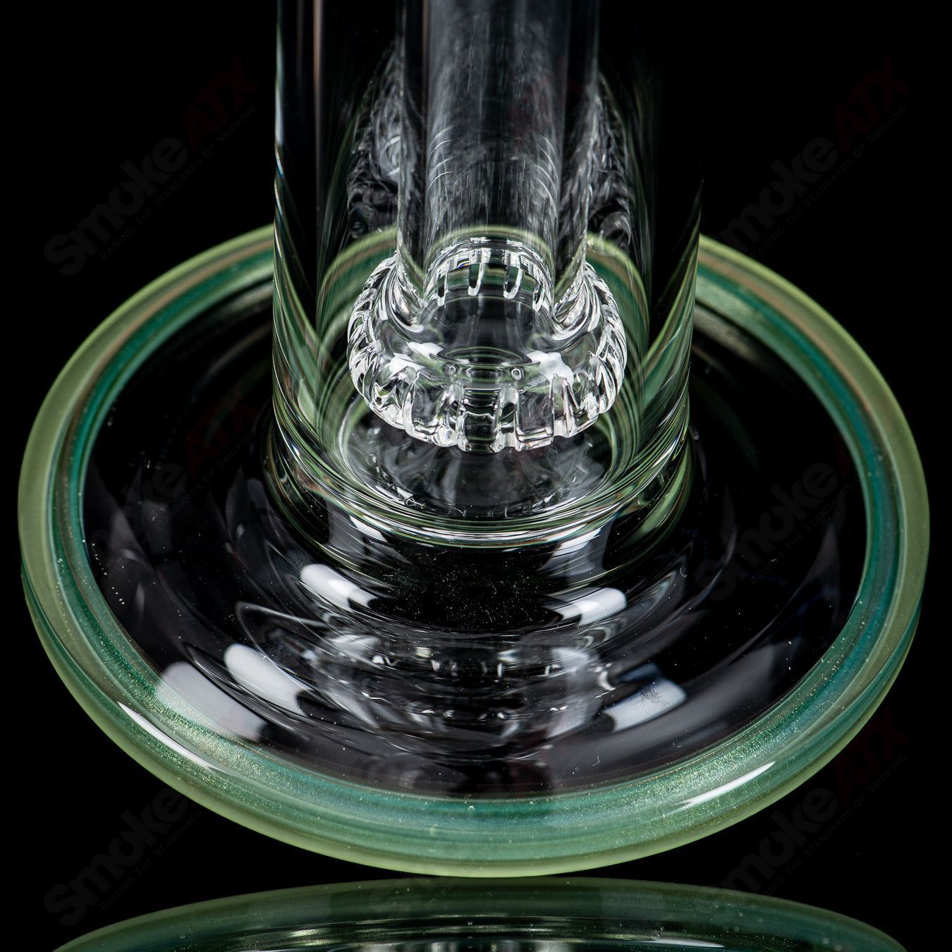 2 18mm Circ to 13 Arm Perc w Reversal Sections by Toro Glass - Smoke ATX