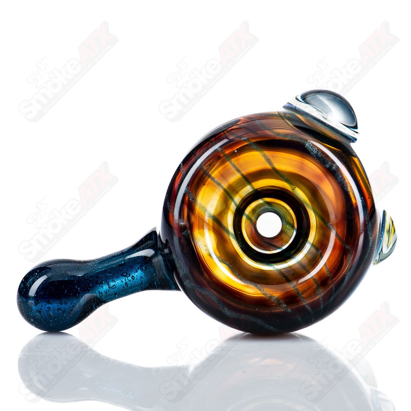 2 18mm Wig Wag Slide by Mitchell Glass - Smoke ATX