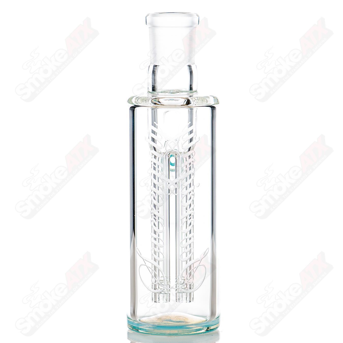 Sovereignty Glass 4-arm color accent ash catcher for glass pipes, featuring multiple arms and vibrant color details.