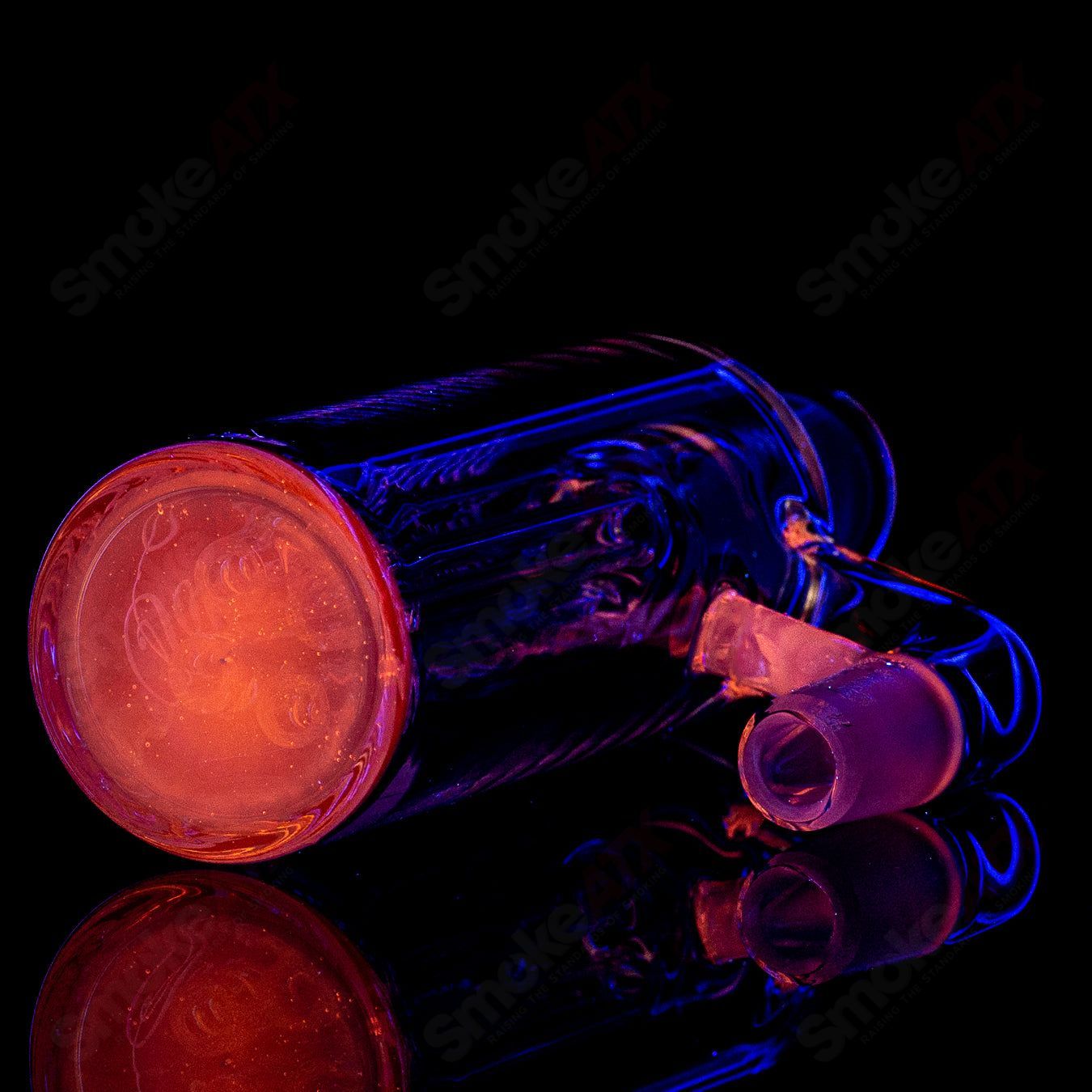 Sovereignty Glass 2-4 arm color accent ash catcher for glass pipes, featuring vibrant color accents and durable glass construction.