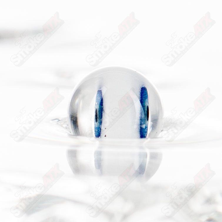 Salt Heady Glass 2-Eye Ball Pearl with colorful glass pearls and intricate inserts for a unique smoking experience.