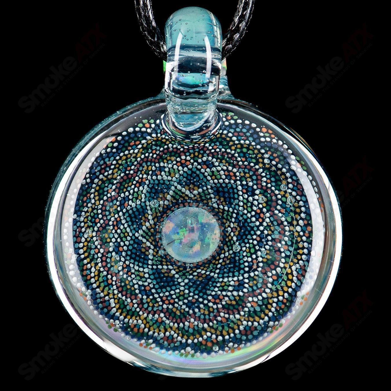 2 Geometric Pendant JH Glassworks - Smoke ATX