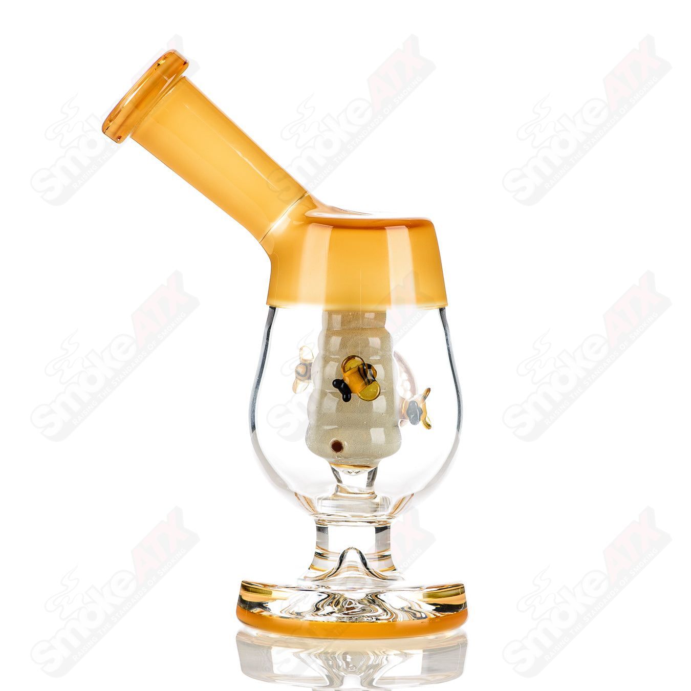 Joe P Glass Honeycomb Jammer bubbler, colorful heady glass piece featuring honeycomb design and intricate glasswork.