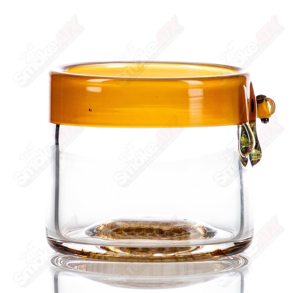 2 Honeycomb Low - Ball Drinking Glass Joe P Glass - Smoke ATX