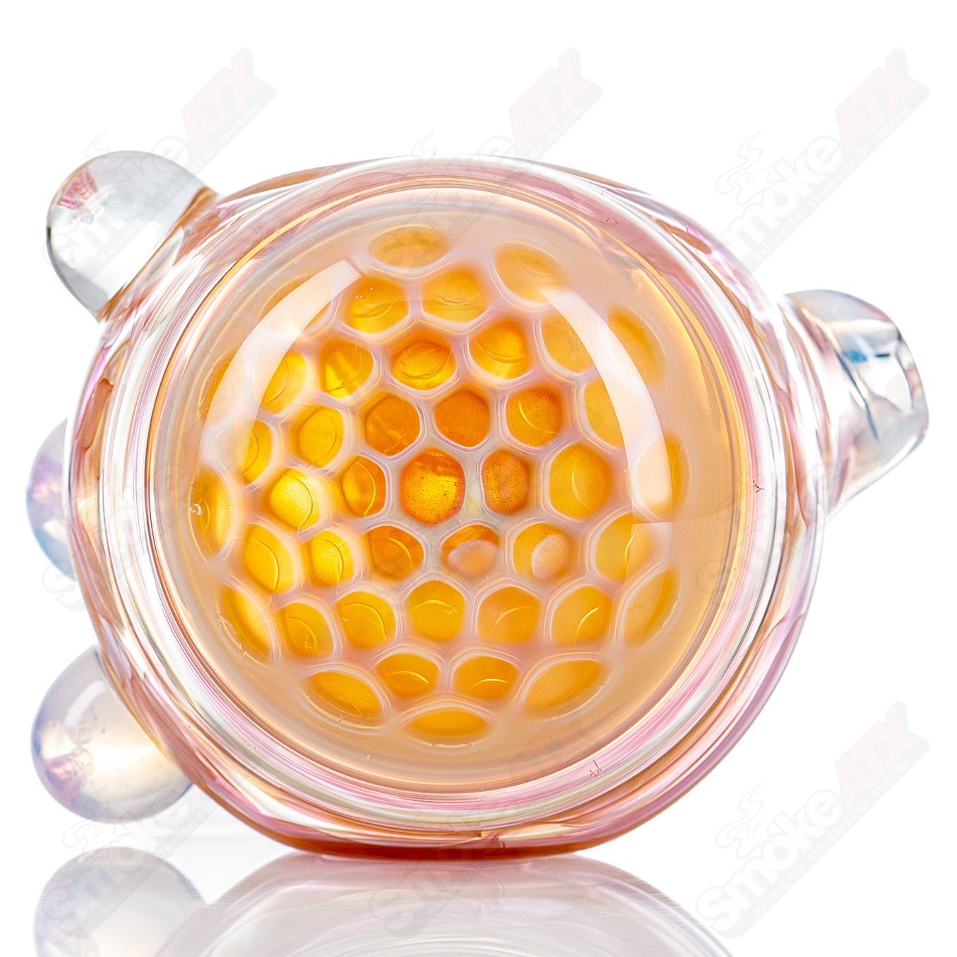 2 Honeycomb Spoon by Splatt Glass - Smoke ATX
