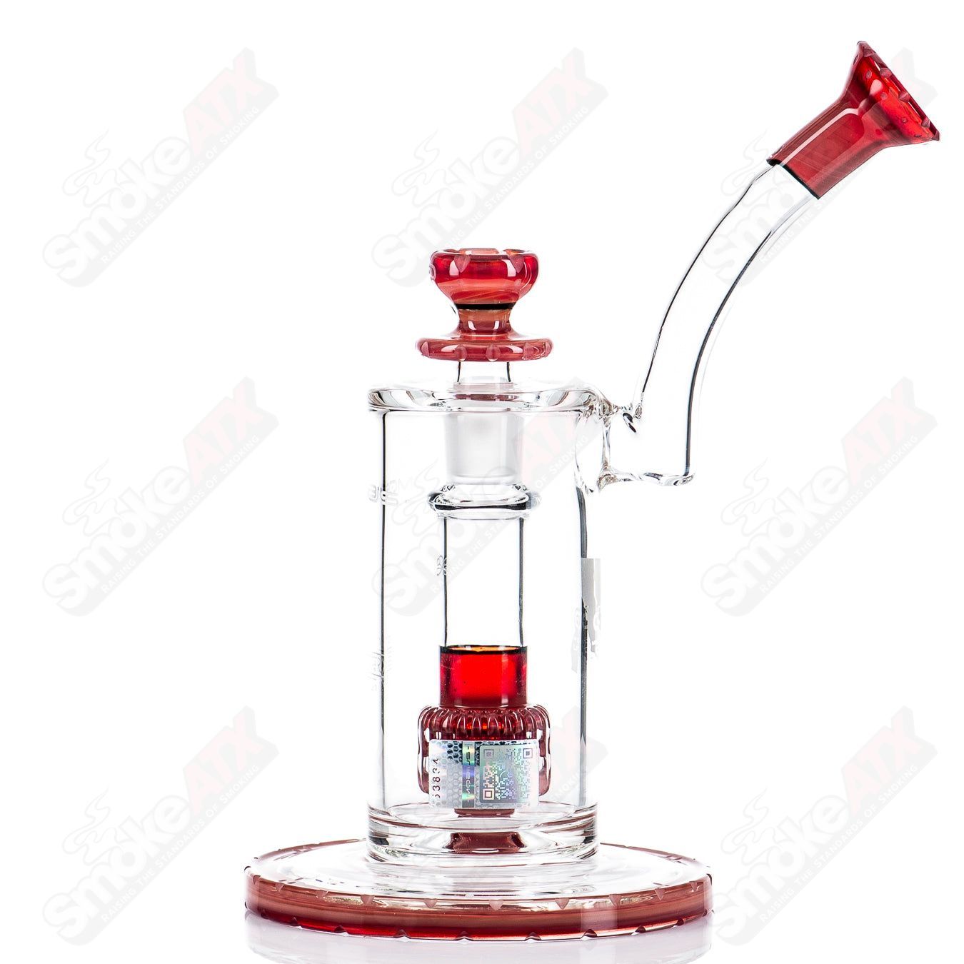 Glass waterpipe from Mobius Ion Matrix V1 Hybrid Series, featuring a sleek design and durable construction for smooth smoking.