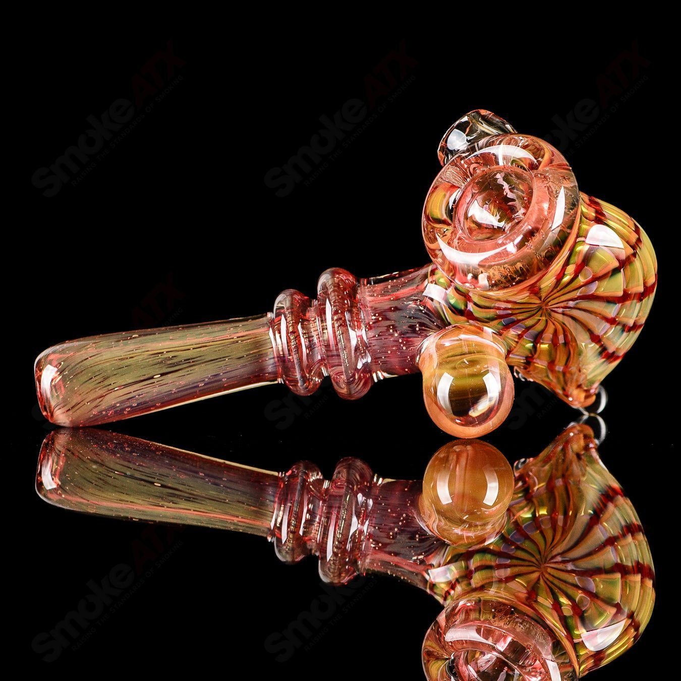 Dosh Glass Phantom Spoon Basic hand pipe with clear glass and unique phantom design for smoking accessories.