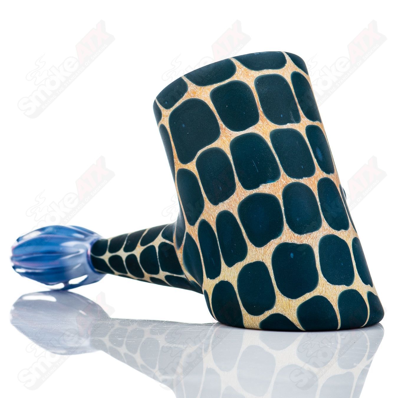 Glass Proxy Attachment by Robertson Glass for Puffco tops, featuring clear glass construction and intricate design details.