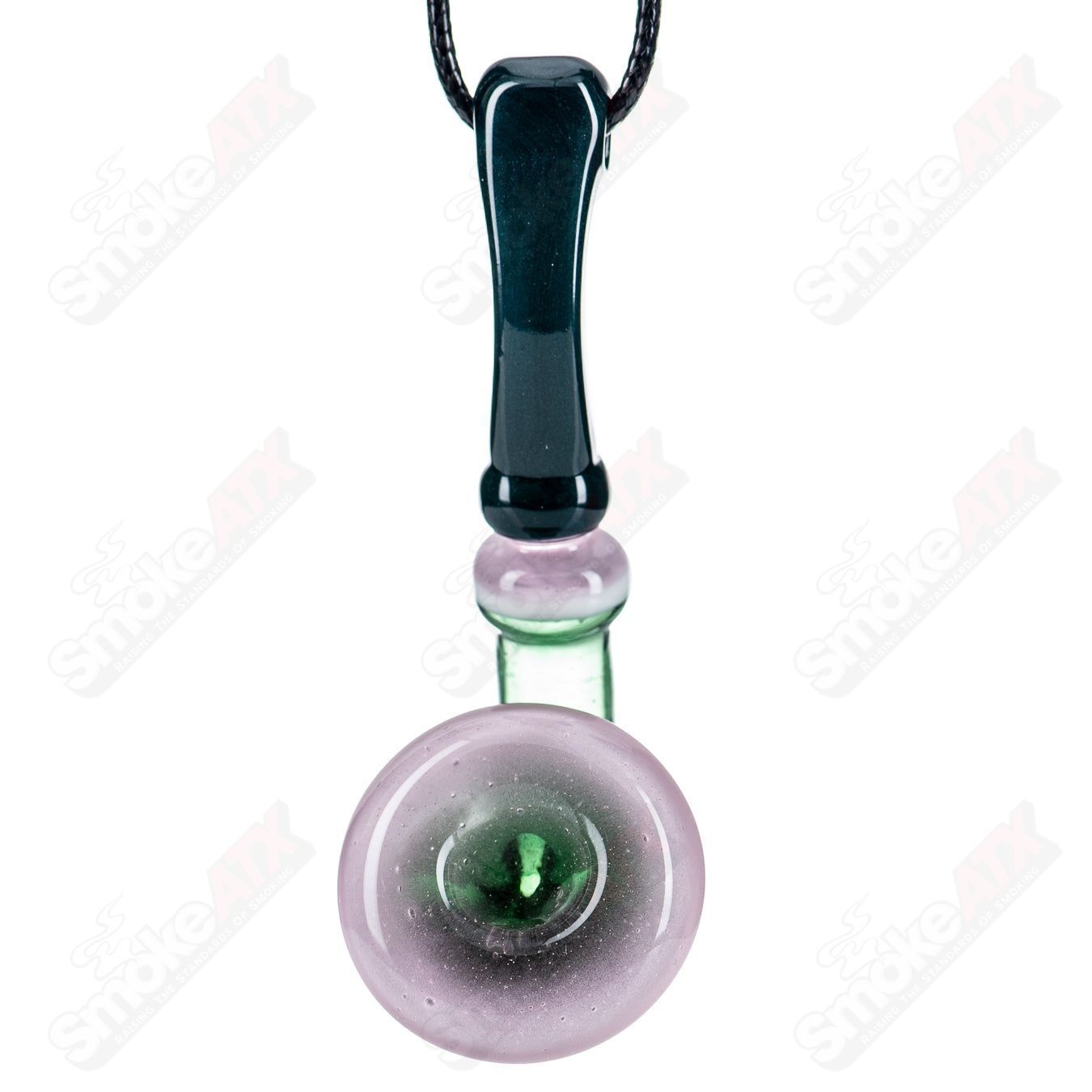 JMass Sherlock Pendant V1 Heady Glass pendant with detailed Sherlock Holmes design and clear glass craftsmanship.