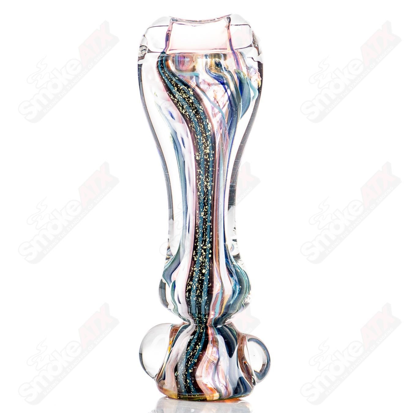 2 sm ISO Bat Chillum by Molten - Smoke ATX