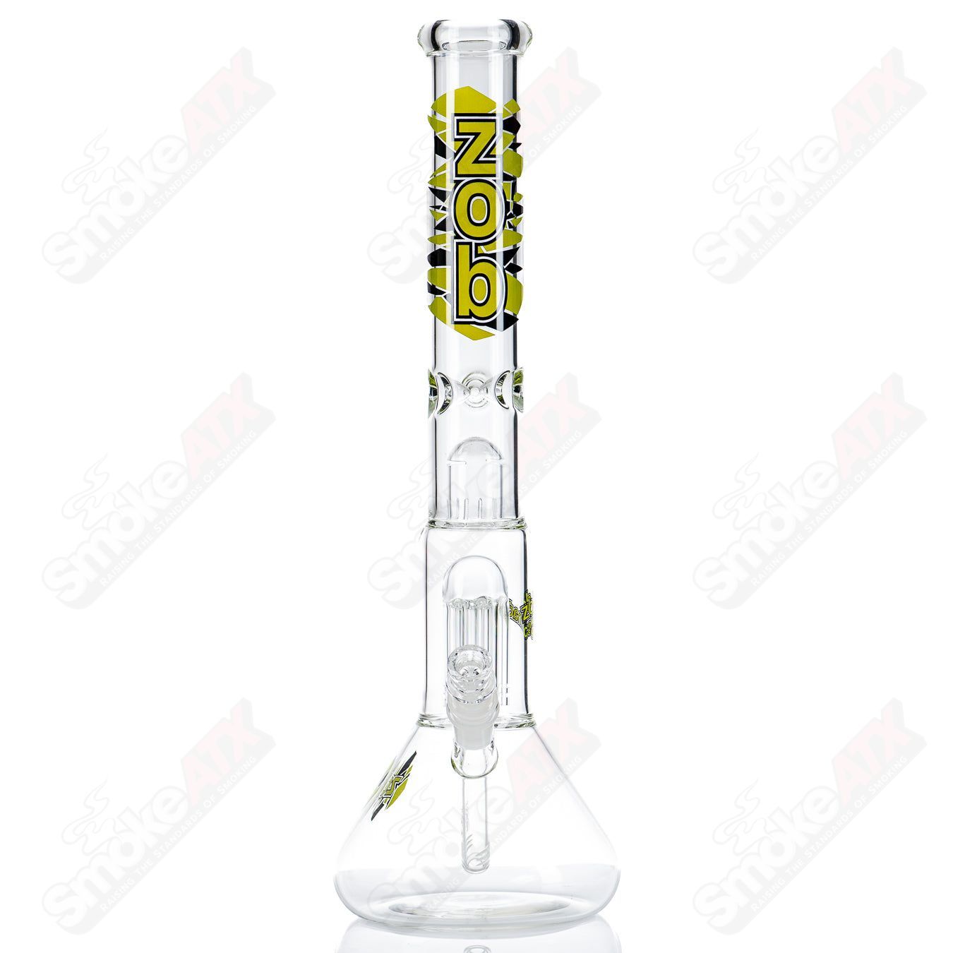 20" 8 Arm Beaker (Green/Black) ZOB - Smoke ATX