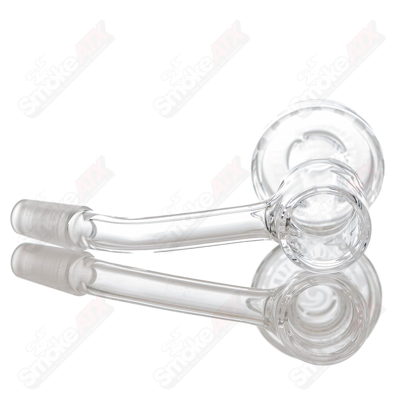 20mm 10/45 quartz grail vortex Toro glass accessory by Salt Glass, featuring clear quartz and intricate vortex design.