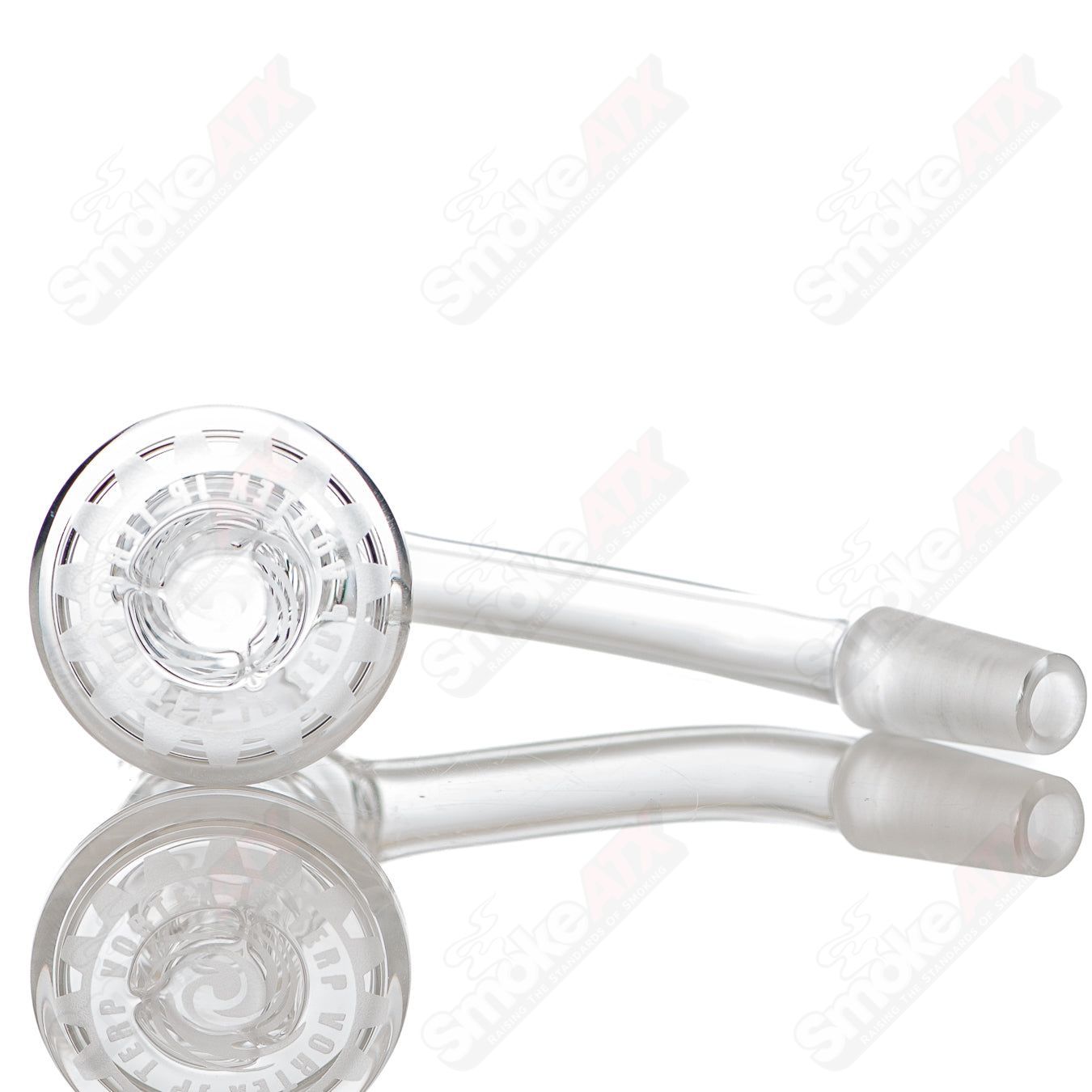 20mm 10/45 quartz Grail vortex Toro glass accessory by Salt Glass, showcasing intricate vortex design and clear glass construction.