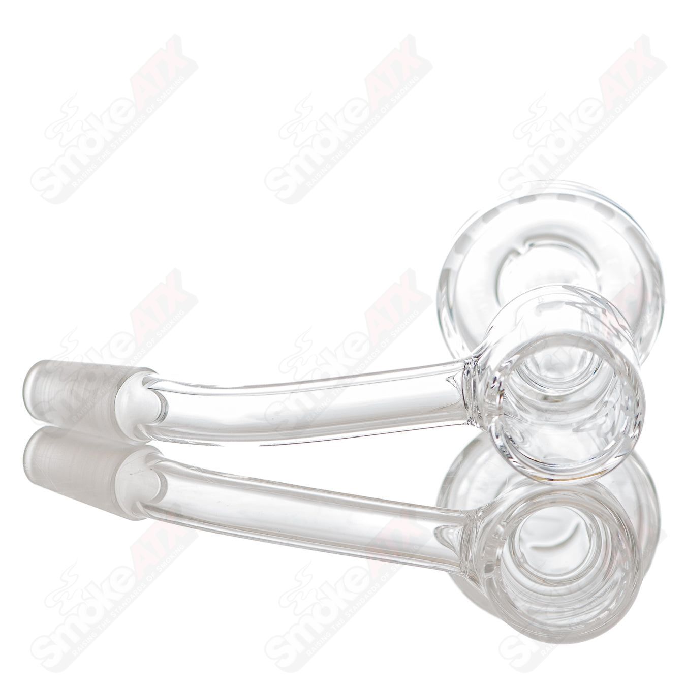20mm 10/45 Quartz XL Slurper Toro glass accessory by Salt Glass, featuring intricate design and clear glass craftsmanship.
