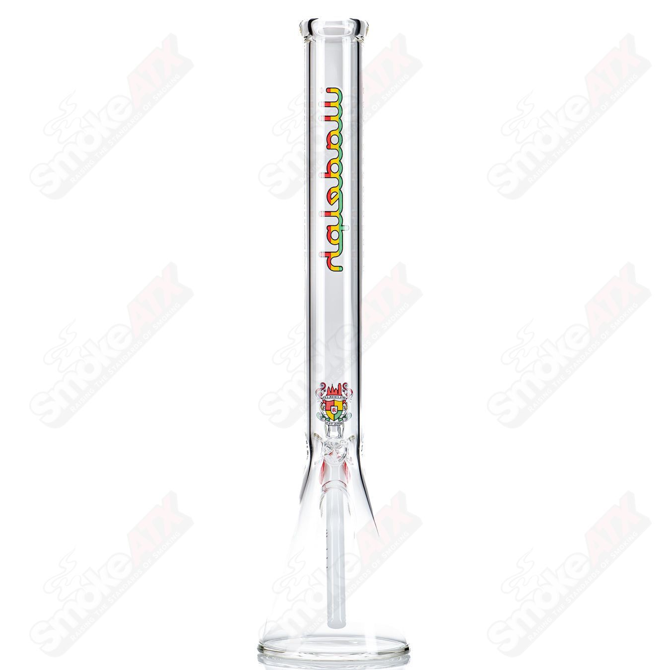 21" Tall Beaker (Rasta) Illadelph - Smoke ATX