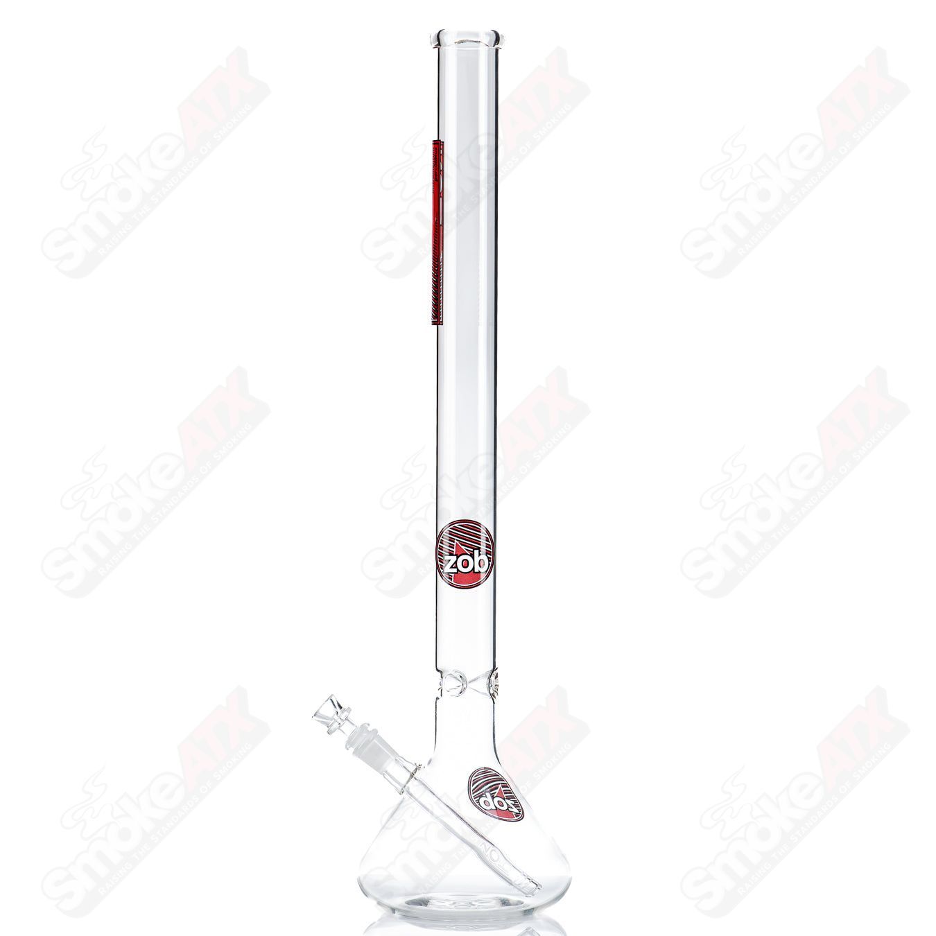 24" Beaker (Black/Red) ZOB - Smoke ATX