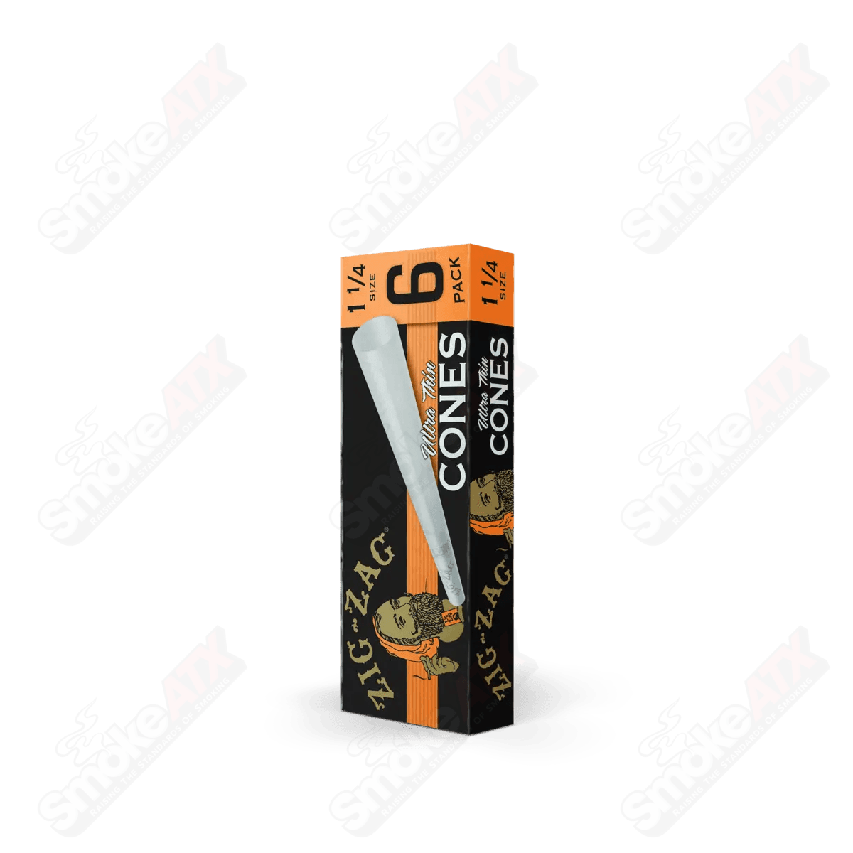 24-pack of Zig Zag 1 1/4 Ultra Thin Cones for rolling, featuring zig zag design, ideal for rolling papers and 420 products.