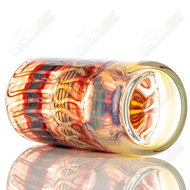 Red/Gray Wrap N Rake Tall Boy Drinking Glass by Ed Wolfe - Smoke ATX