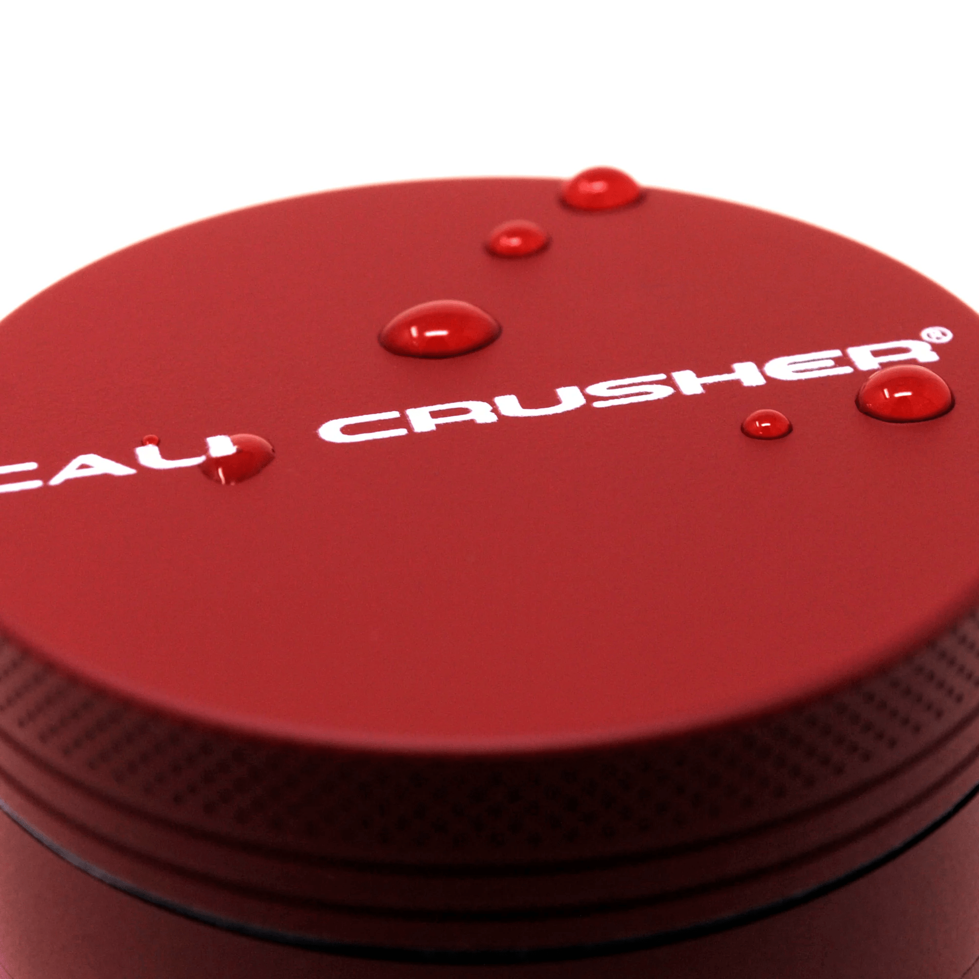 2in Cali Crusher 4pc Hardtop Matte Red - Smoke ATX