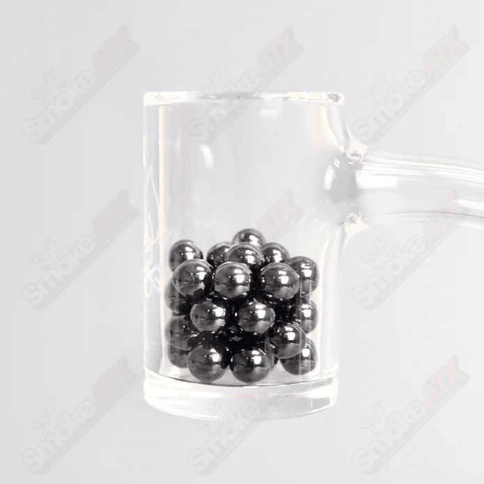 Two packs of 4mm ruby glass pearls from Ruby Pearl Company, featuring shiny red pearl beads and inserts.