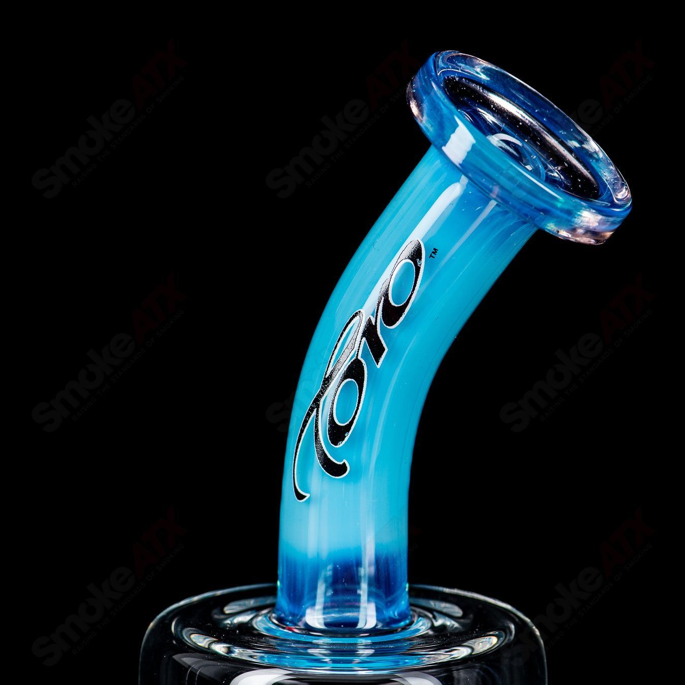 Toro Glass 14mm 8/13 Double Macro XL bubbler with vibrant color accents and detailed glasswork.