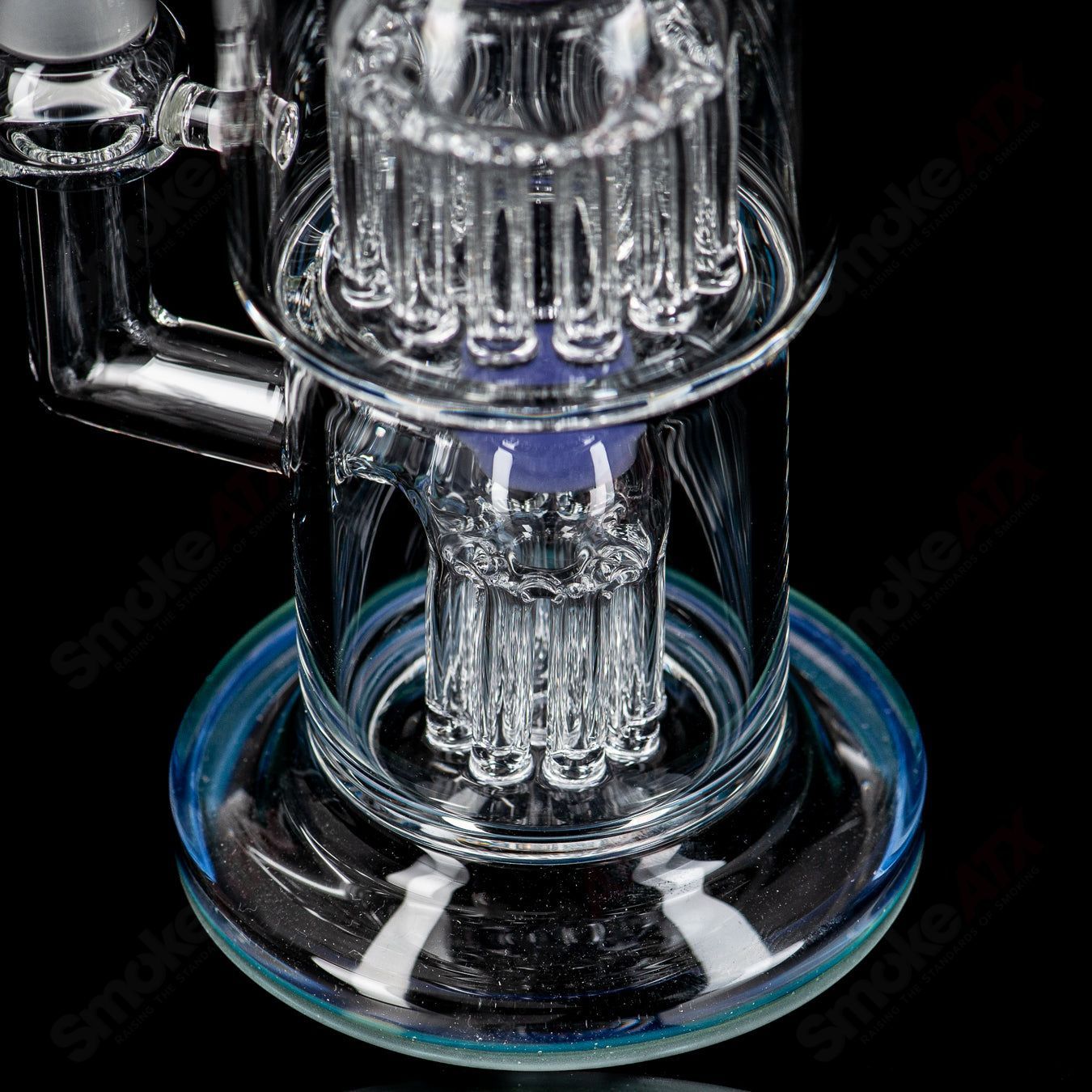 3 14mm Double Macro XL w/ Color Accents by Toro Glass - Smoke ATX