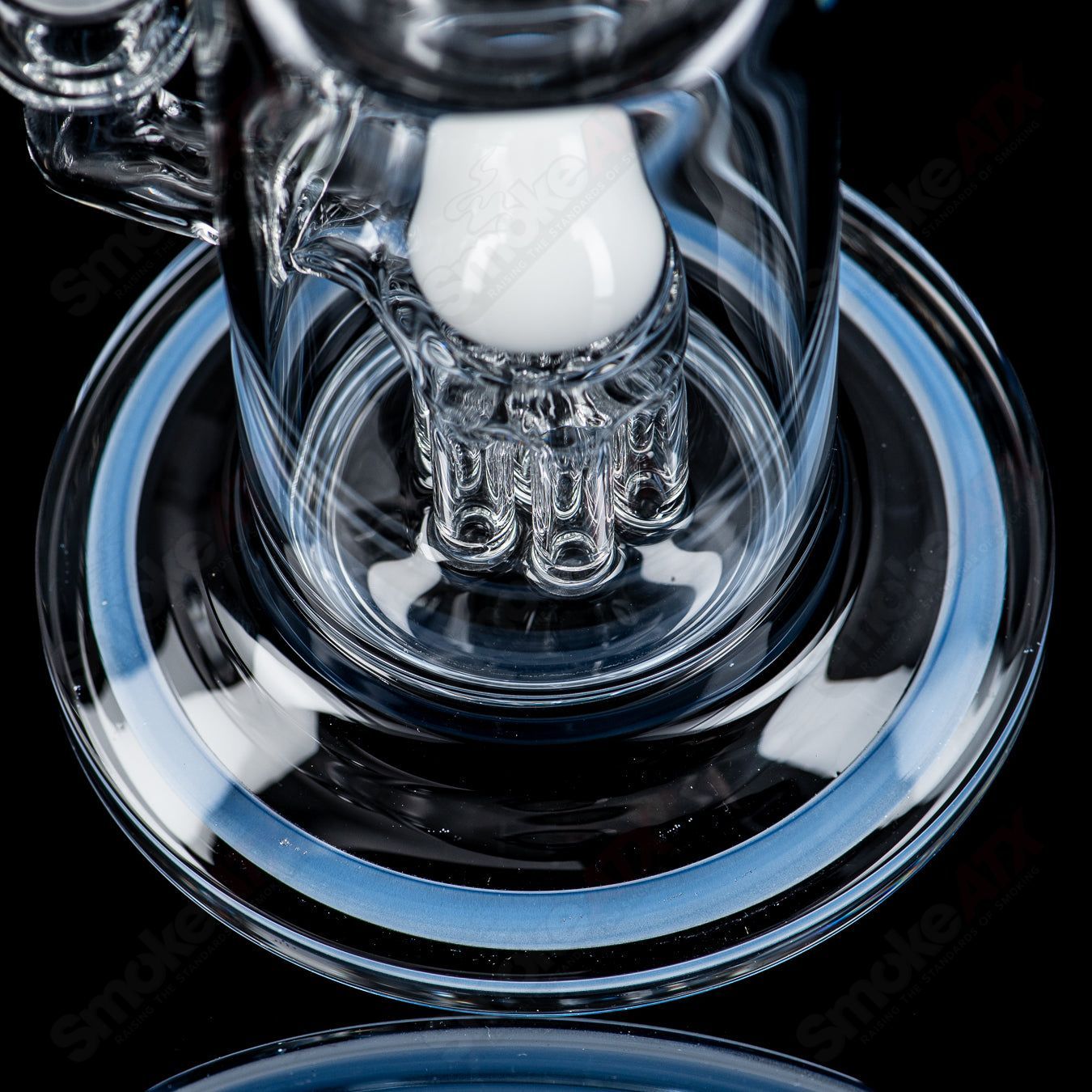 3 14mm Mini Tree w Color Accent Toro Glass - Smoke ATX