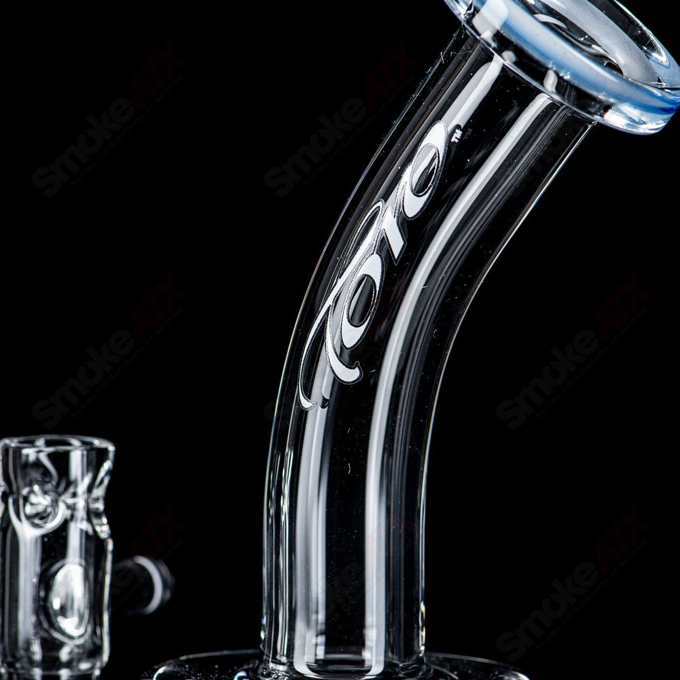 3 14mm Mini Tree w Color Accent Toro Glass - Smoke ATX