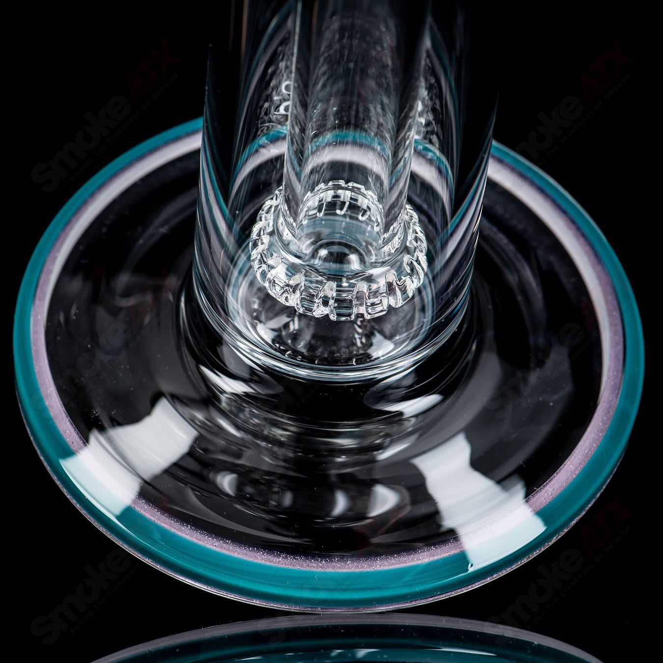 3 18mm Full Size Circ to Circ w/ Reversal Sections by Toro Glass - Smoke ATX