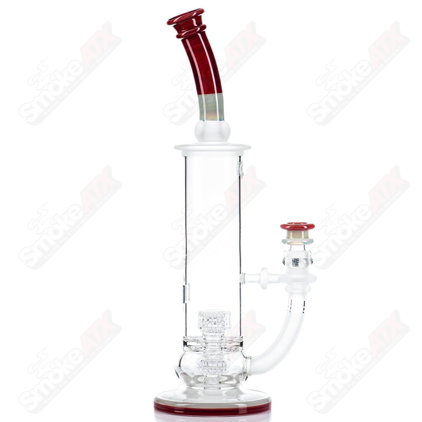 Mobius #3 65T V5 Hybrid Series Stereo Matrix waterpipe made of glass, featuring a complex matrix design.