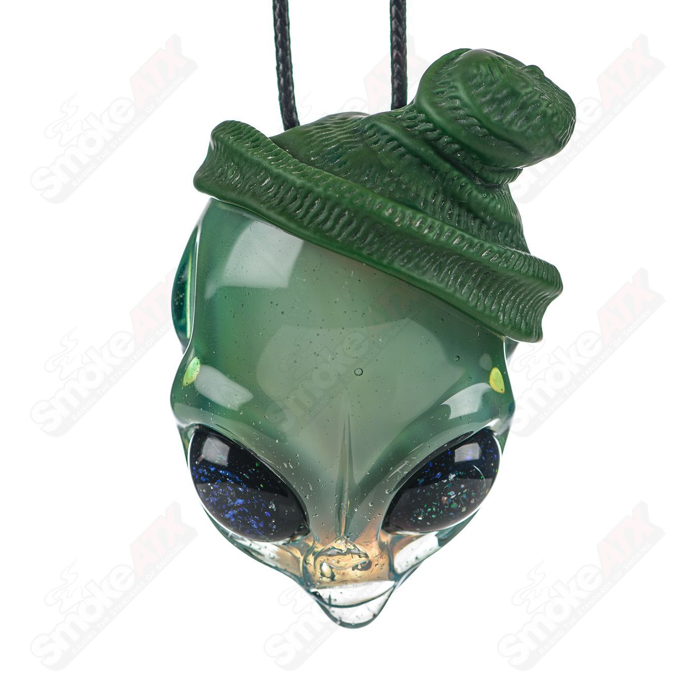 3 Alien Pendant w Beanie Ghost Glass - Smoke ATX