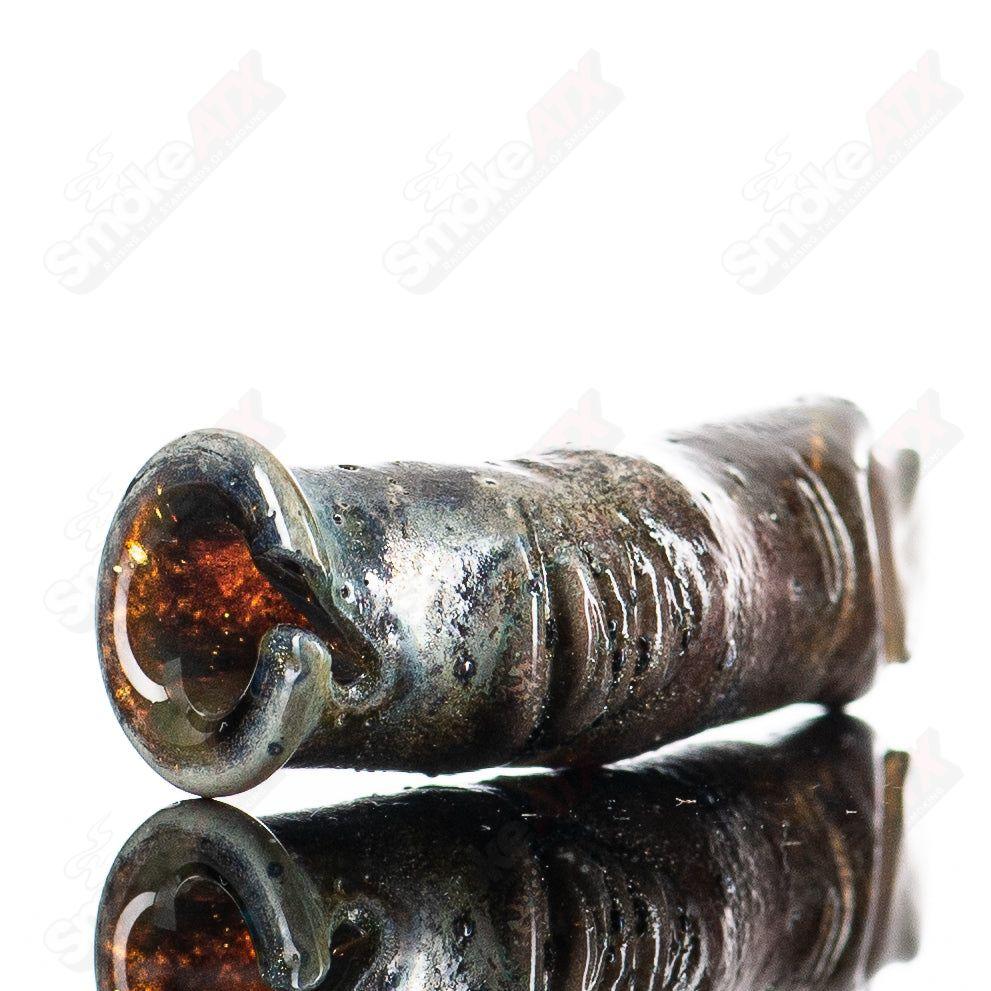 Grime Glass 3-finger pivot top for Puffco, made of grime-resistant glass, designed for easy grip and secure fit.