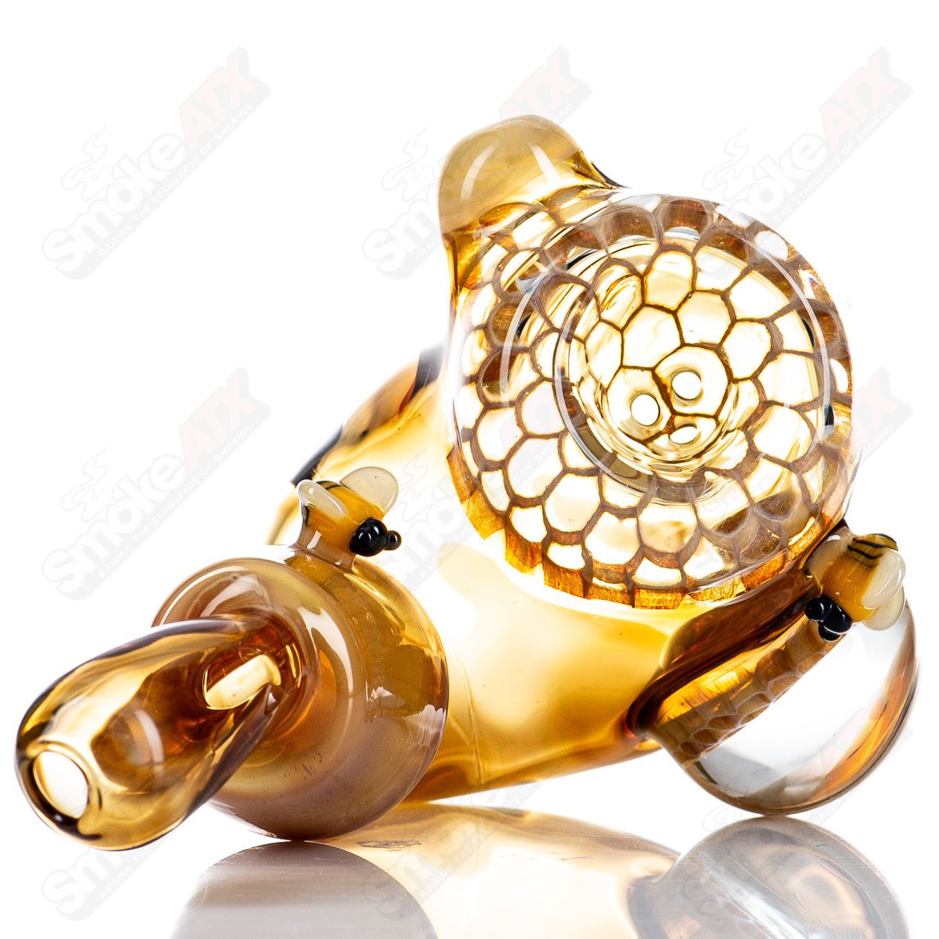 3 - Hole Honeycomb Sherlock Joe P Glass - Smoke ATX