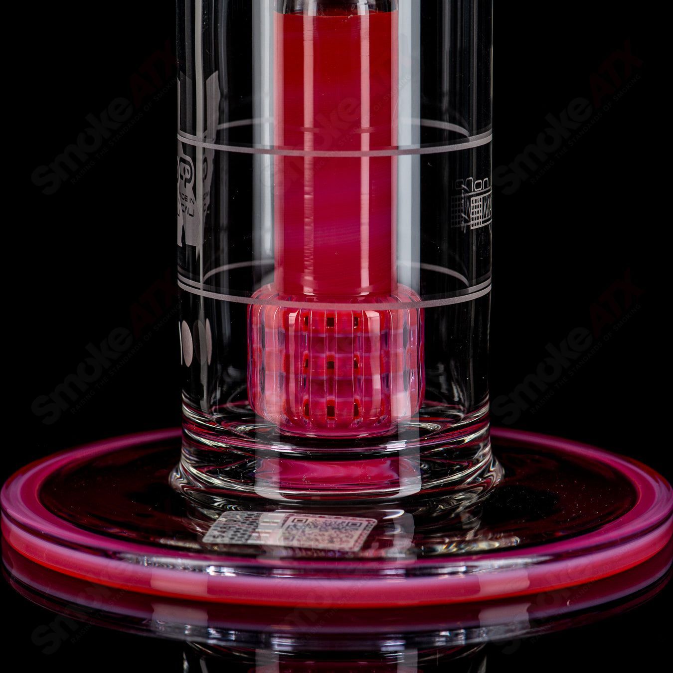 Mobius #3 Ion Matrix V1 Hybrid Series waterpipe glass water pipe with intricate design and clear glass construction.