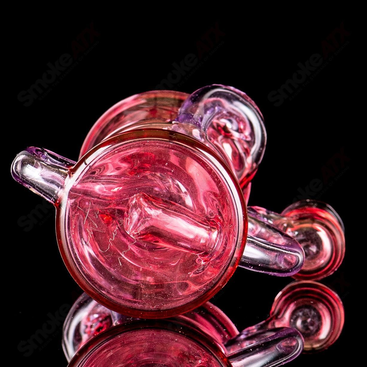 Mini recycler bong by Captn Chronic, heady glass with intricate glasswork and a compact design for smooth, filtered hits.
