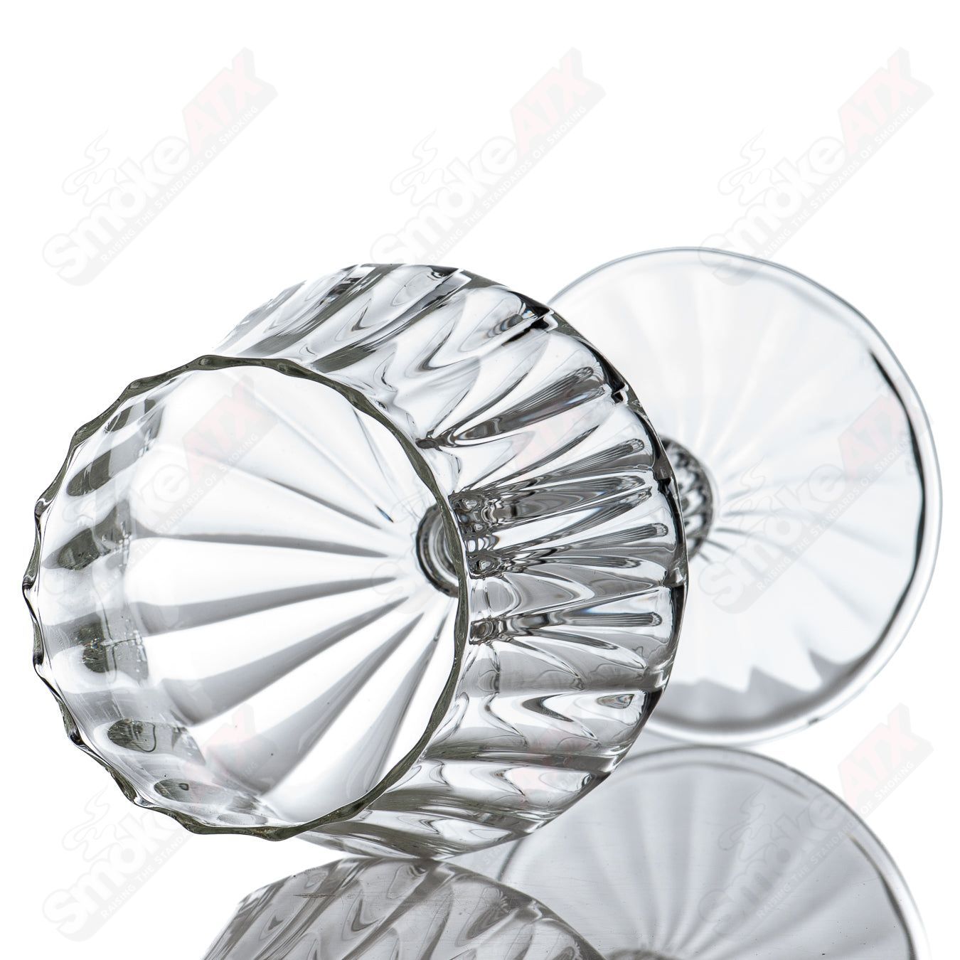3 Wine Glass Venetian Rad Glass - Smoke ATX