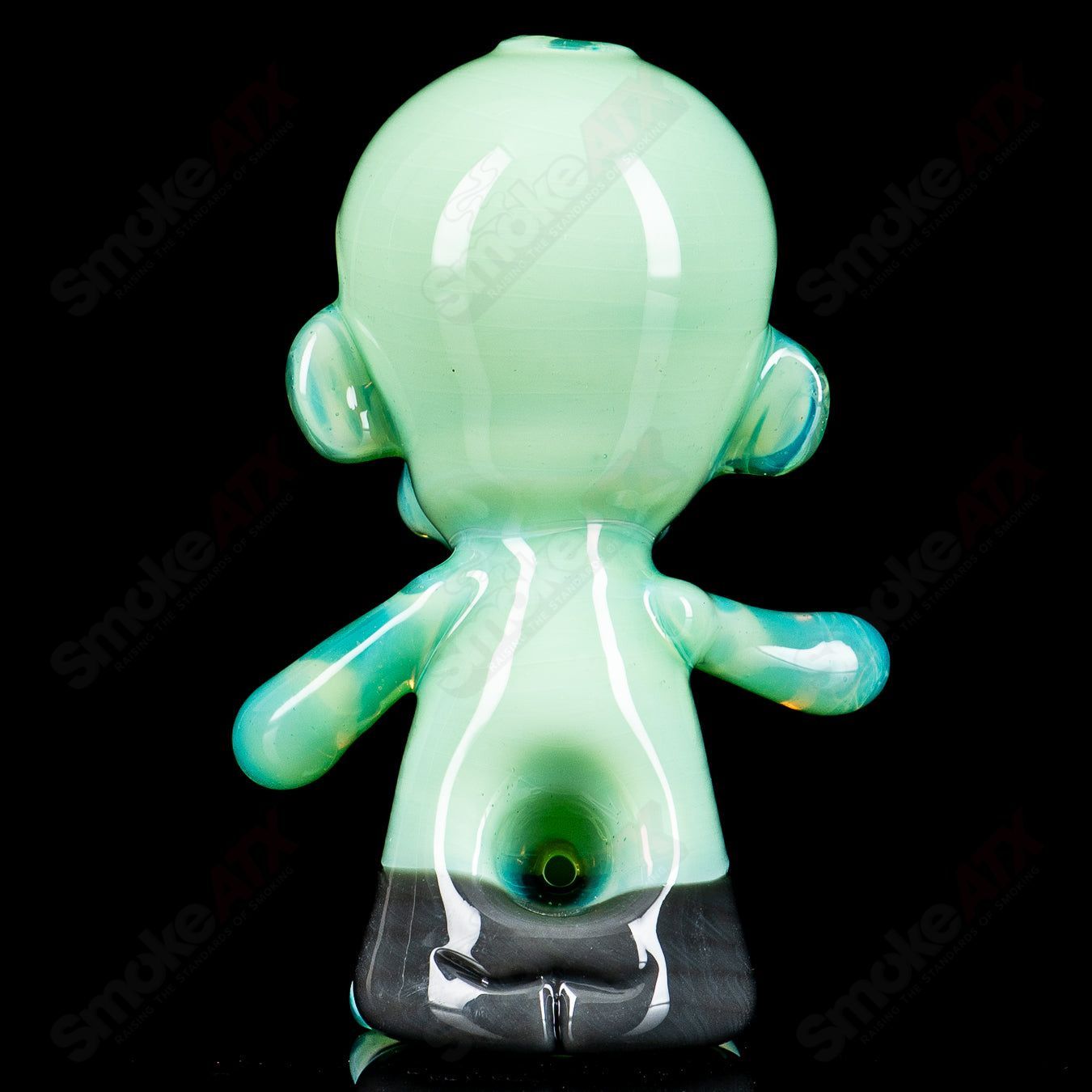Ghost #3 Zombie Hand Pipe, heady glass hand pipe featuring a detailed zombie hand design for smoking.
