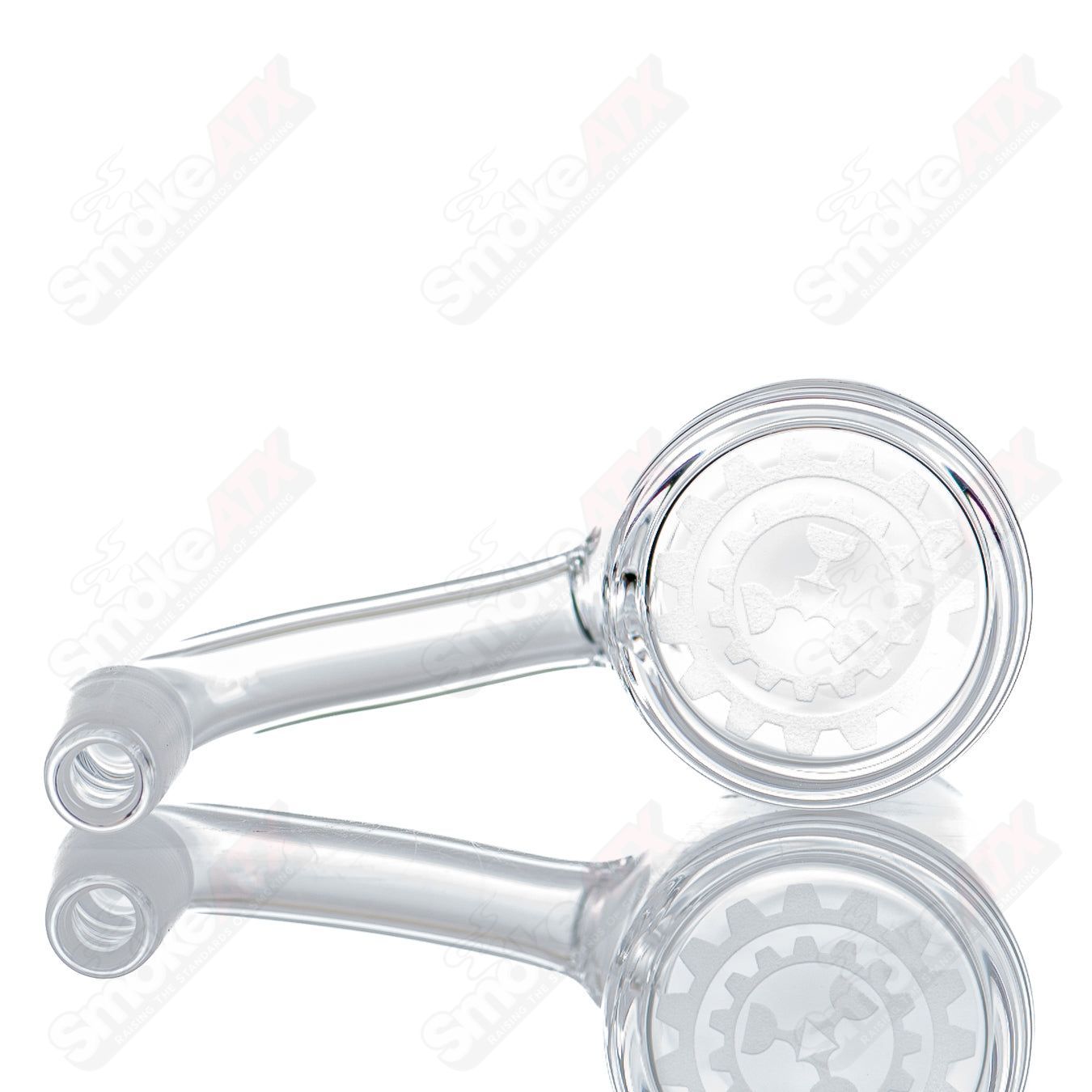 30mm 10/90 quartz round-bottom grail by Toro Glass, clear glass with a rounded base for smoking or dabbing.
