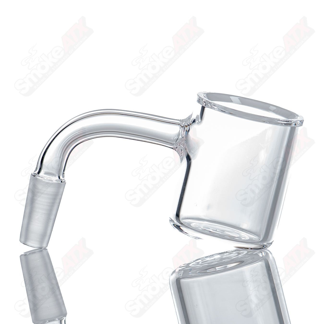 30mm 10/90 quartz round-bottom grail by Toro Glass, clear glass vessel with a rounded bottom and wide opening for dabbing or concentrates