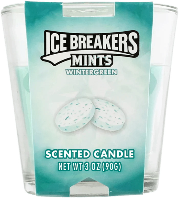 3oz Licensed Snacks Scented Candles incense candles with snack-themed packaging and colorful labels, designed for ambient scenting.