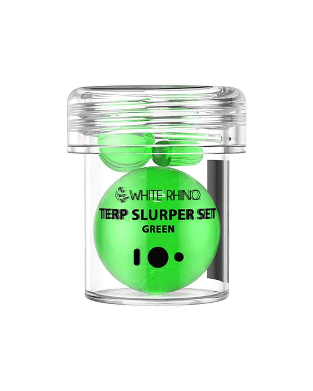 3pc Terp Slurper Set (Green) White Rhino - Smoke ATX